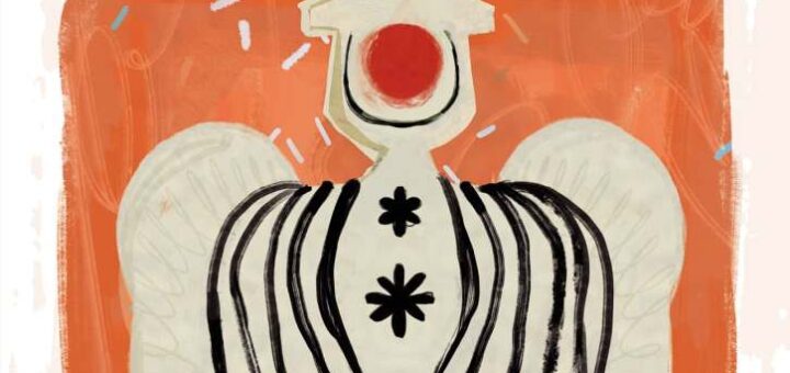Cartel del XX Festival Internacional Clownbaret: una figura de clown con nariz roja sobre fondo naranja. Canarias, del 30 de septiembre al 25 de octubre de 2026.